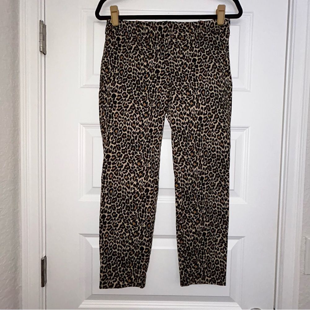 J.Crew Winnie Pant Animal Print Crop Ankle Pencil Pants